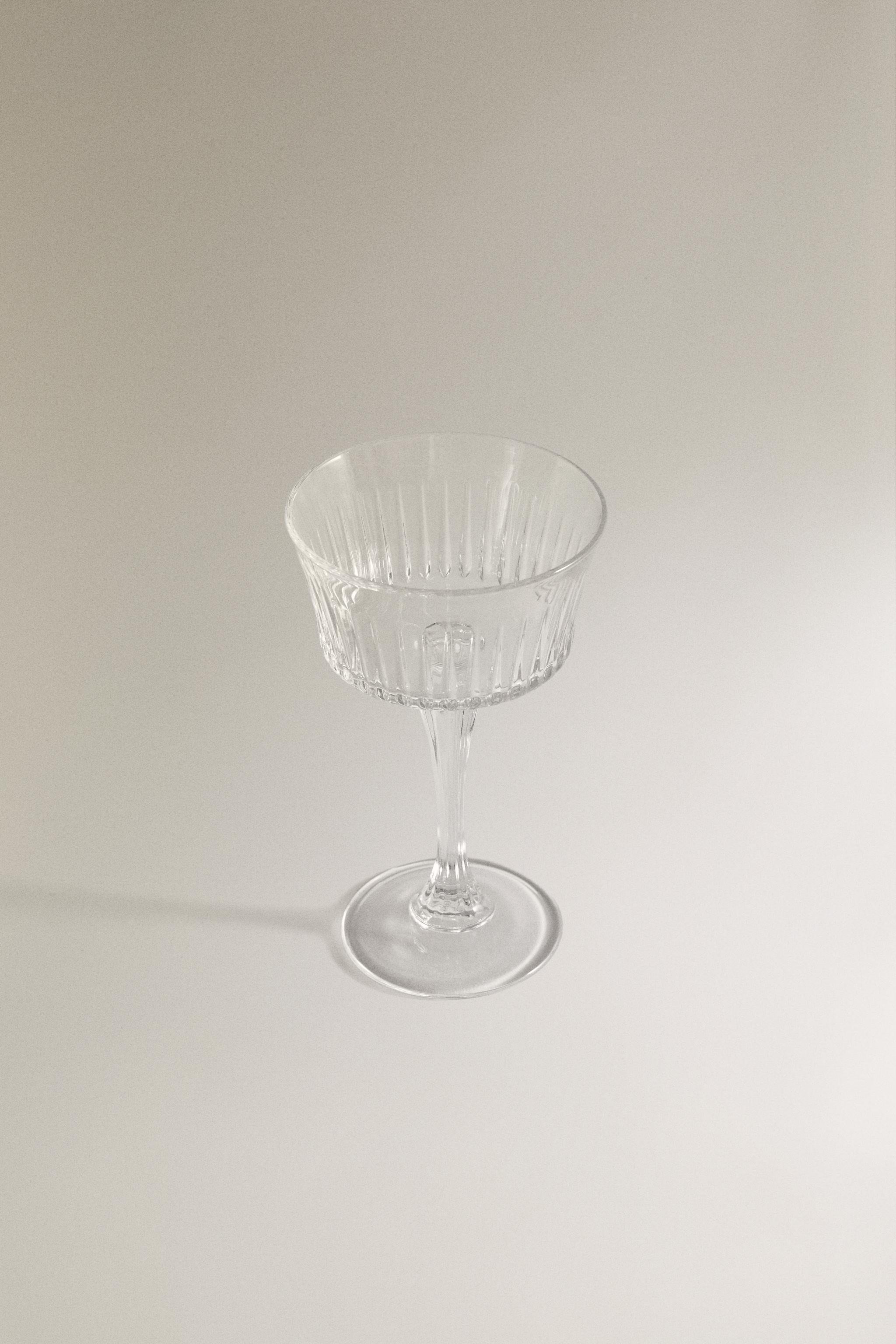 RAISED DESIGN CRYSTALLINE SPARKLING WINE FLUTE